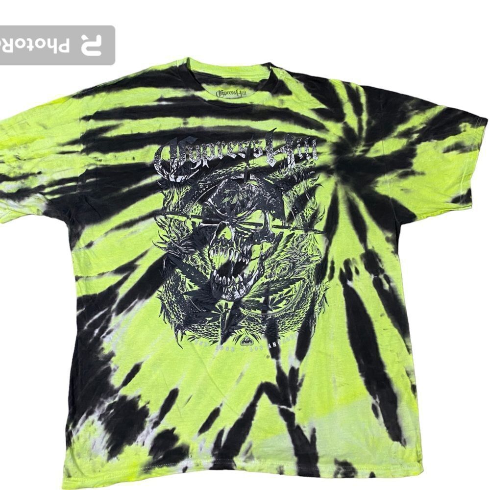 Cypress Hill Skeleton Skull Affliction MMA Elite Style Tie-Dye Band Tshirt